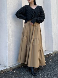 STYLEVOICE/ランダムギャザーデザインスカート/その他スカート